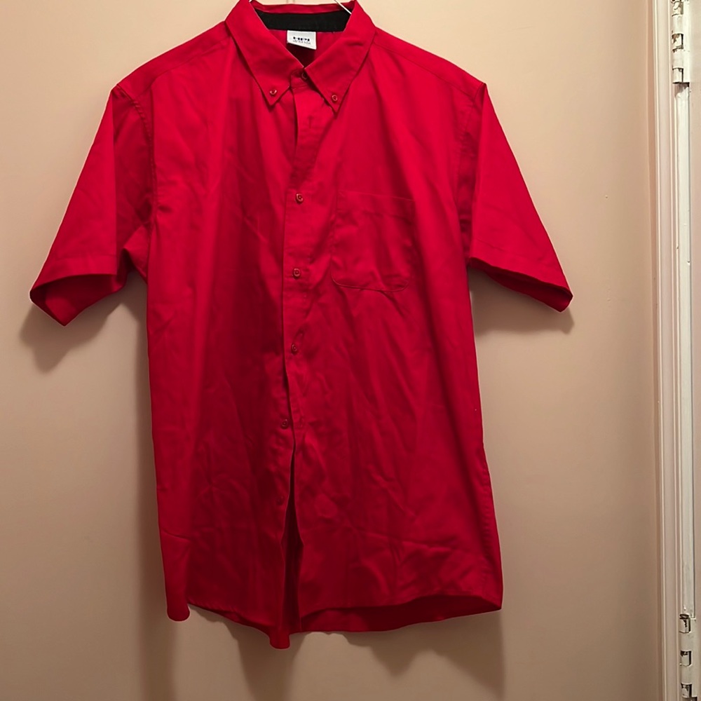 XL Mens shirt sleeve button down shirt